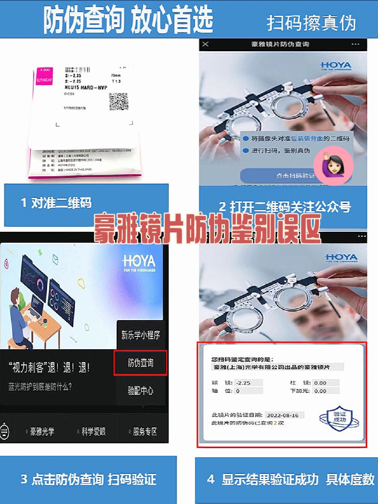 豪雅镜片真假验证全攻略