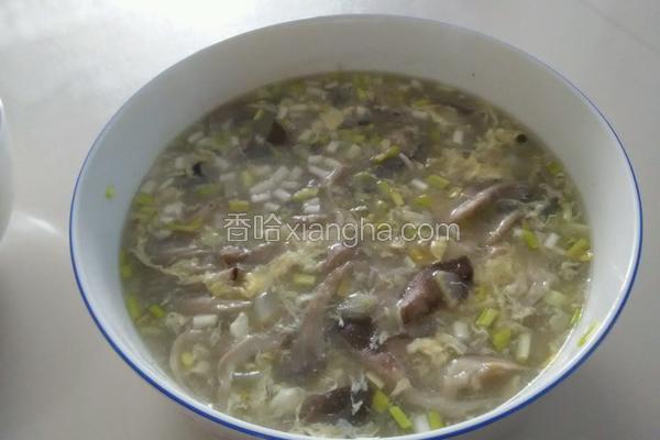 家常蘑菇蛋花汤的制作方法
